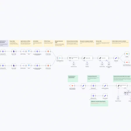 Автоматизация исследований финансирования стартапов с Claude, Perplexity AI и Airtable n8n шаблон