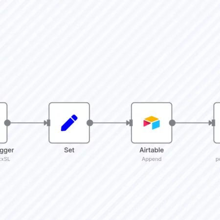 Сохраните ответы из Typeform в Airtable n8n шаблон